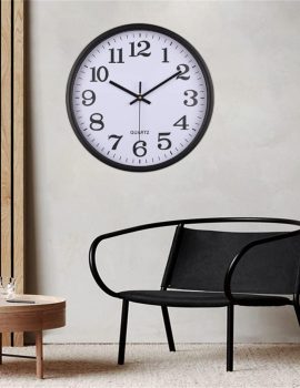 TXY Wall Clock Mute Movement Creative Watch with Simple Modern Design Silent Clock for Home Living Room Decoration (10in (25cm))